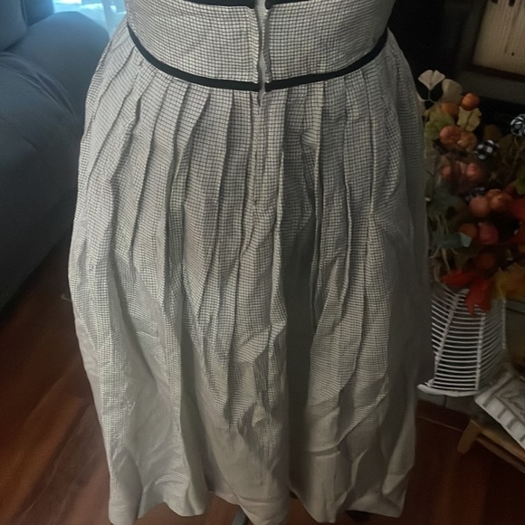 Vintage 1950s Betty Lane Striped Chiffon Dress - Picture 6 of 11